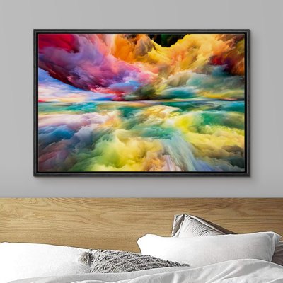 «Vivid Colorful Abstract Storm Clouds Bright Vibrant Modern Art» sur