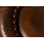Iron Label 43cm H Genuine Leather Upholstered Side Chair in Tan