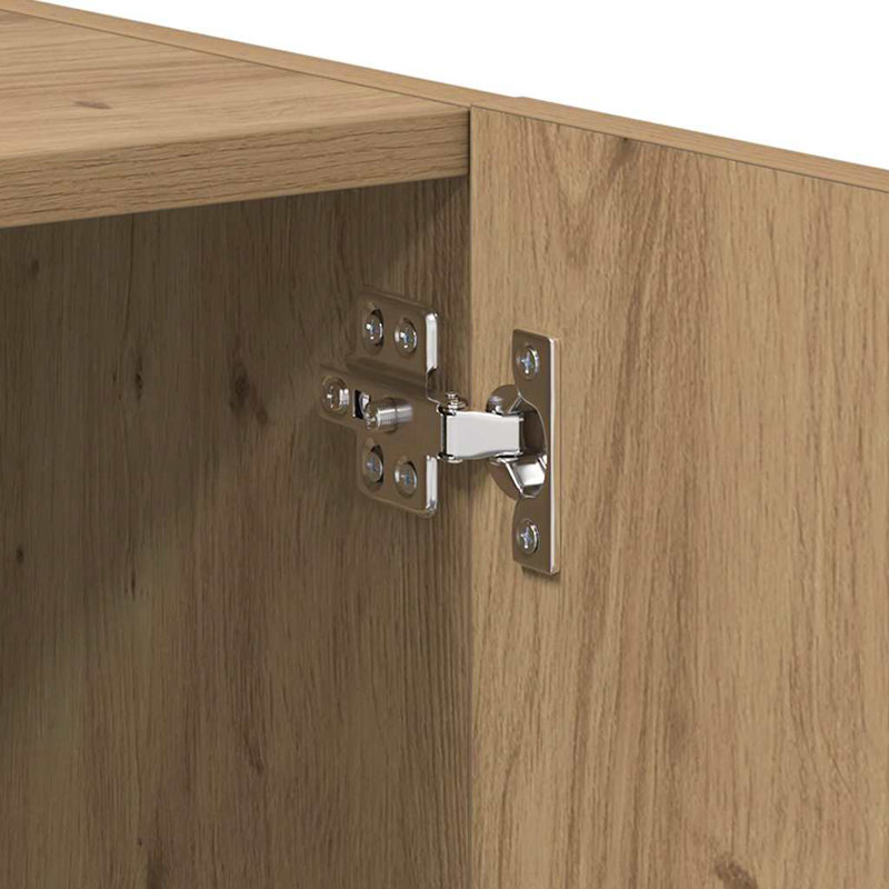 40cm W Manufactured Wood Bedside Table, Artisan Oak