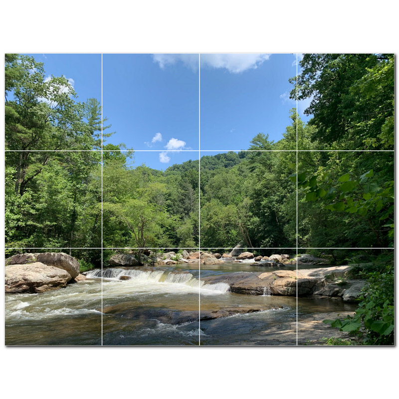 Murale décorative en céramique 4,25 po x 4,25 po