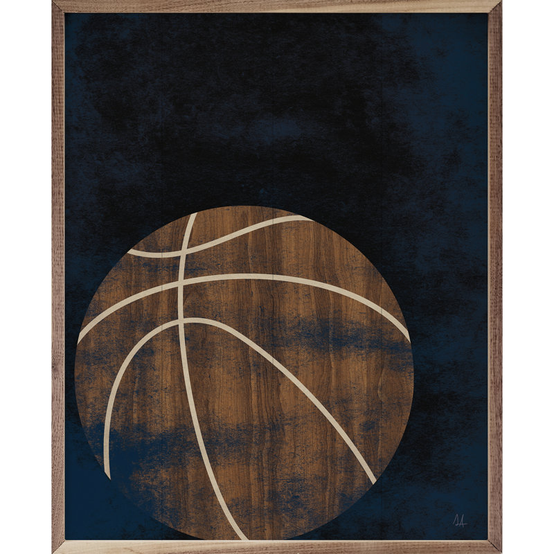 Basketball Wood par Sarah Adams, H 20 po x l 16 po