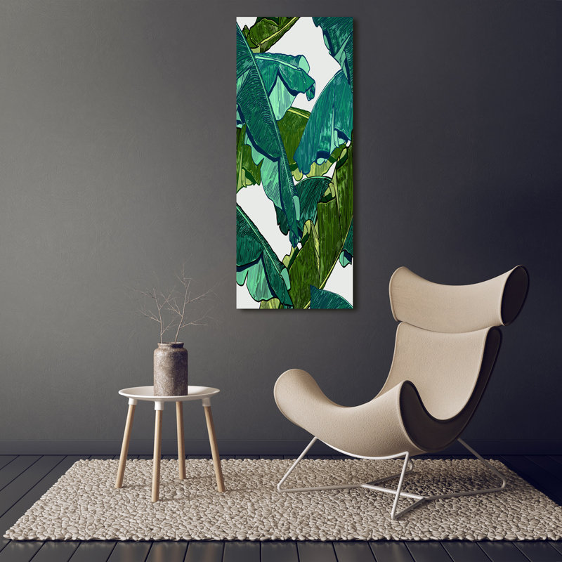 Banana Leaves - Wrapped Canvas Print