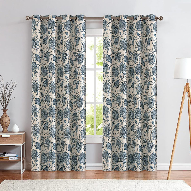 Cannedy Pair, Blue, 52" W x 86" L