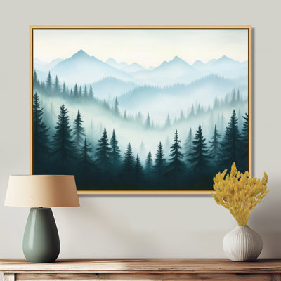 Winter Pine Wall Art, Winter Forest Pinetree, Snowy Forest Canvas