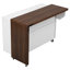 Îlot de cuisine Hawke avec table de salle à manger extensible, armoire de rangement et roulettes-125902292