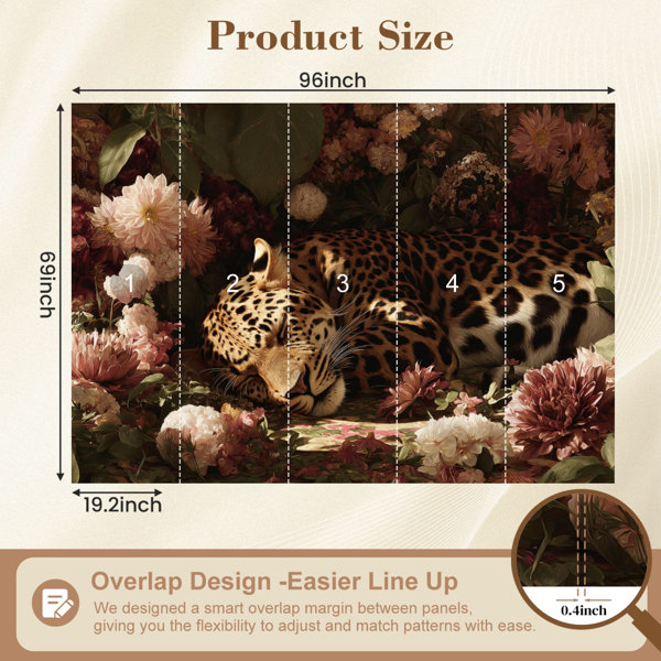 Red Barrel Studio Peel and Stick Wallpaper 144" W x 100" H Modern Self ...