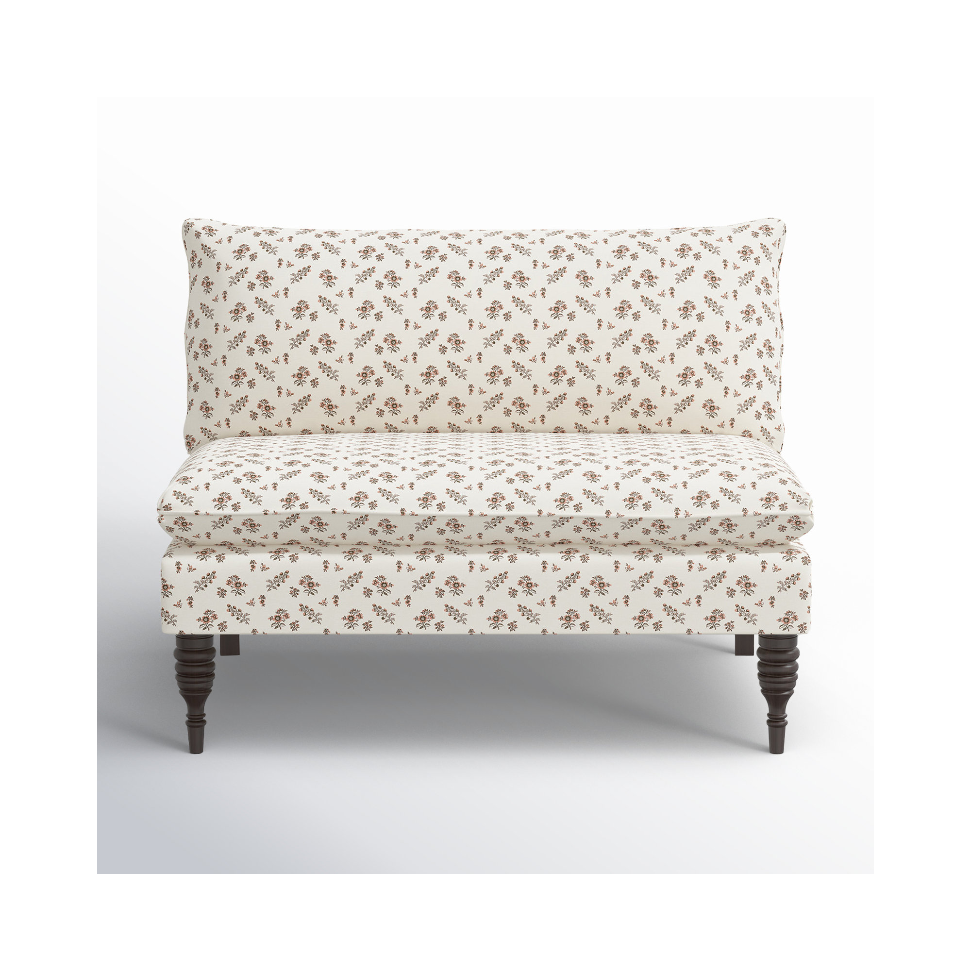 Cecelia 47'' Upholstered Loveseat, Ditsy Floral Natural
