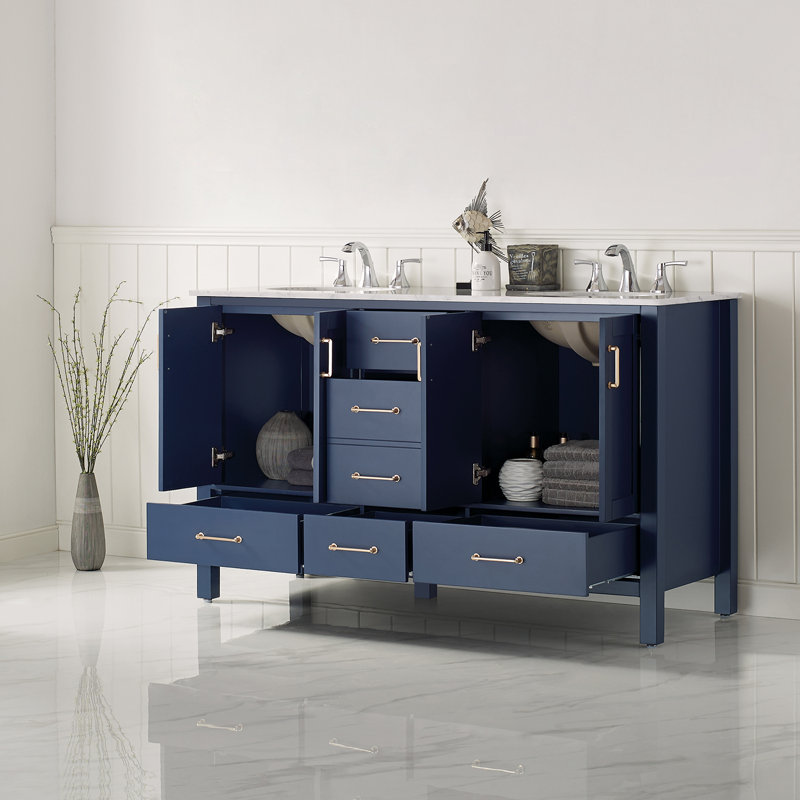 Ensemble de meuble-lavabo double 60 po Gela