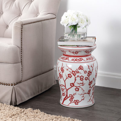 Tabouret de jardin en céramique cerise Wiese