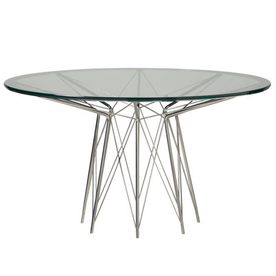 Axel Round Glass Dining Table