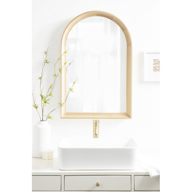 Branwell Wood Mirror, 30" x 20", Natural