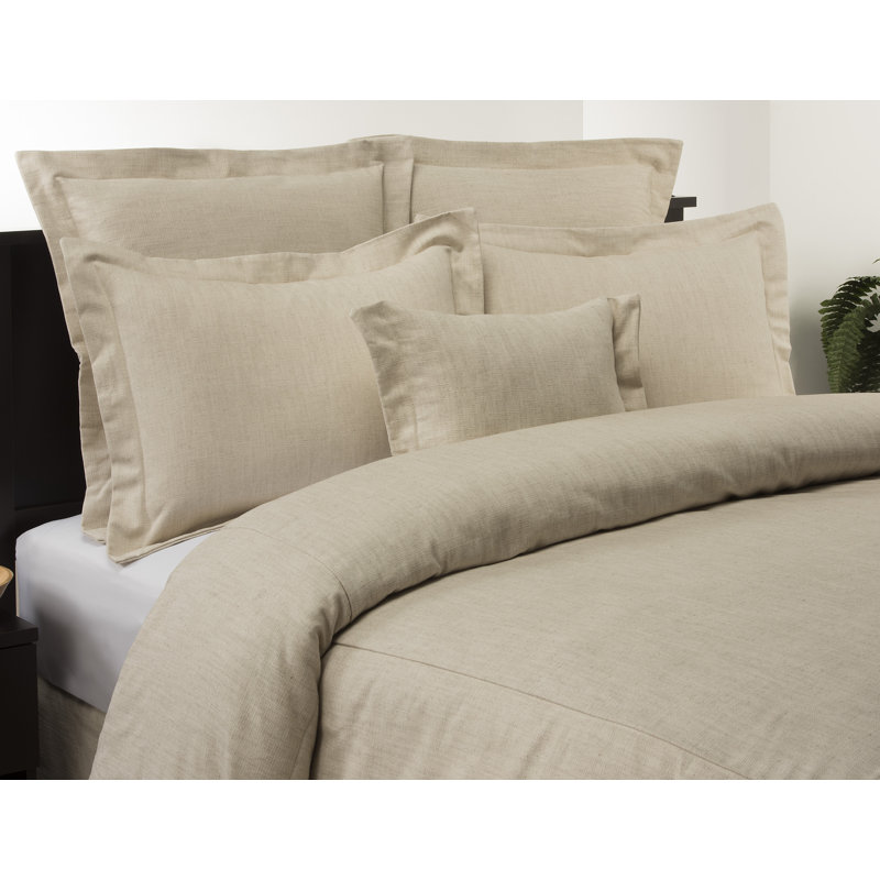 Natural Linen Queen Duvet with Cotton Fill