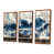 Toile avec cadre flottant brun