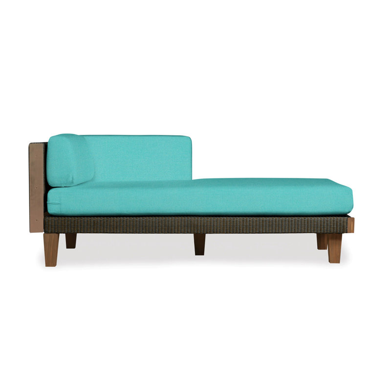 Catalina Outdoor Teak Chaise Lounge, Mink, Fife Aruba