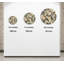 Horloge murale en verre trempé à chevrons, ton beige rustique, décor de maison de campagne, art mural unique, grande horloge, style moderne-2117756695-2117756692