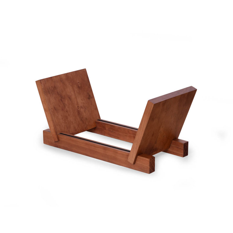 Vincent Solid Wood 6.75'' H Dowel Rack, Brown