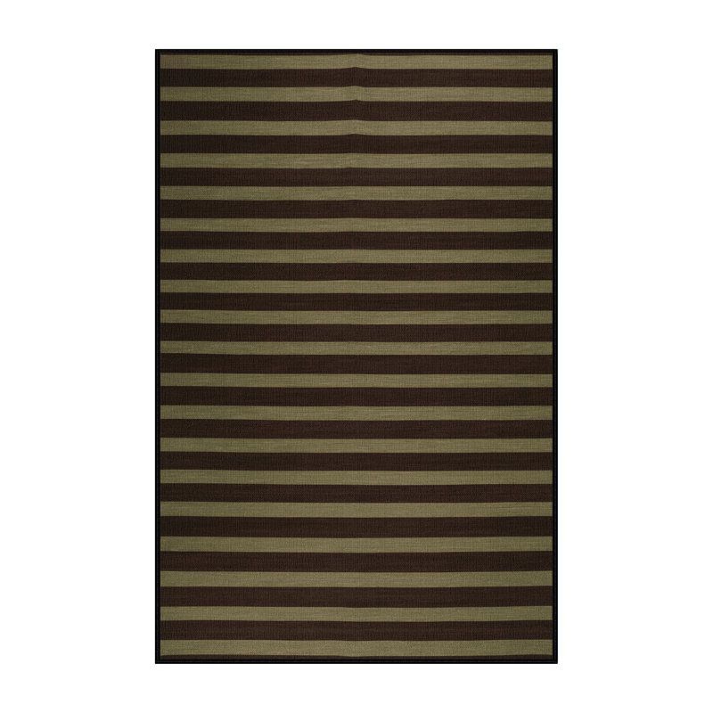 Tapis noir à rayures horizontales lavable à la machine, Tapis de couloir 2 pi x 4 pi