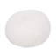 Fauteuil à billes rond en fausse fourrure 3 pieds Mandana, blanc