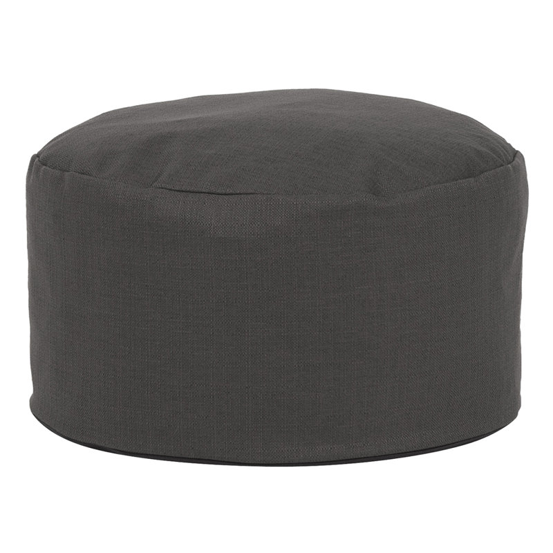 Damion Upholstered Pouf, Charcoal