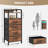 4 Drawer 36'' Tall Nightstand with Charging Station & LED Light Strip-1726037822