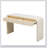 Modern Fluted Console Table with 2 Drawers & Rounded Edges – Adjustable Foot Pads-1577406984