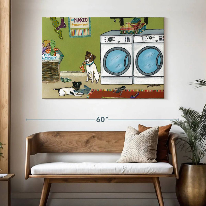 Brampt Jack Russell Trouble, 32" H x 48" W