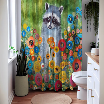 Zayquan Geometric Shower Curtain