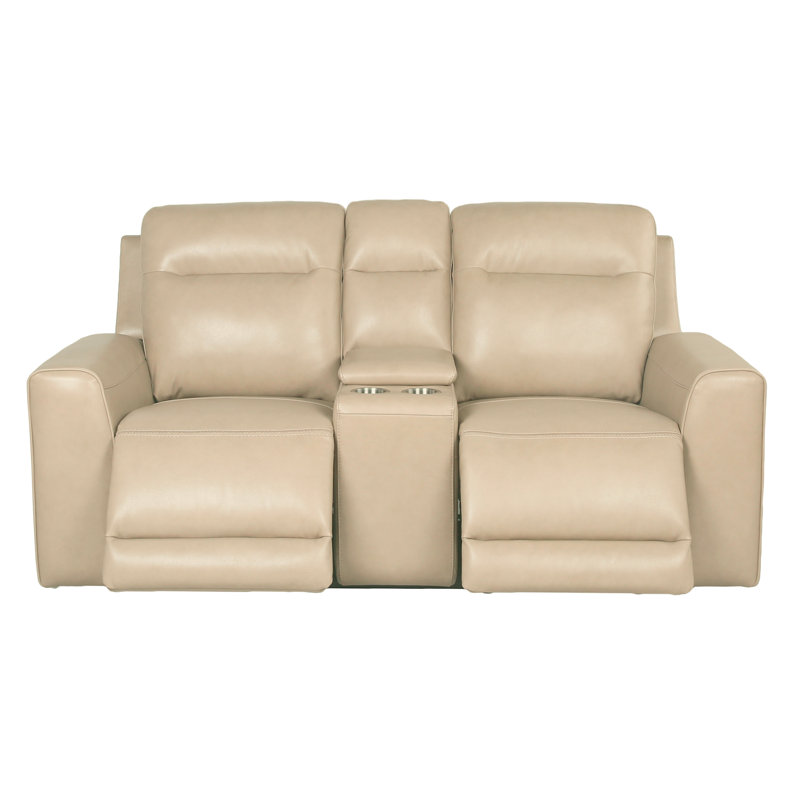 Causeuse inclinable en cuir Aranveer