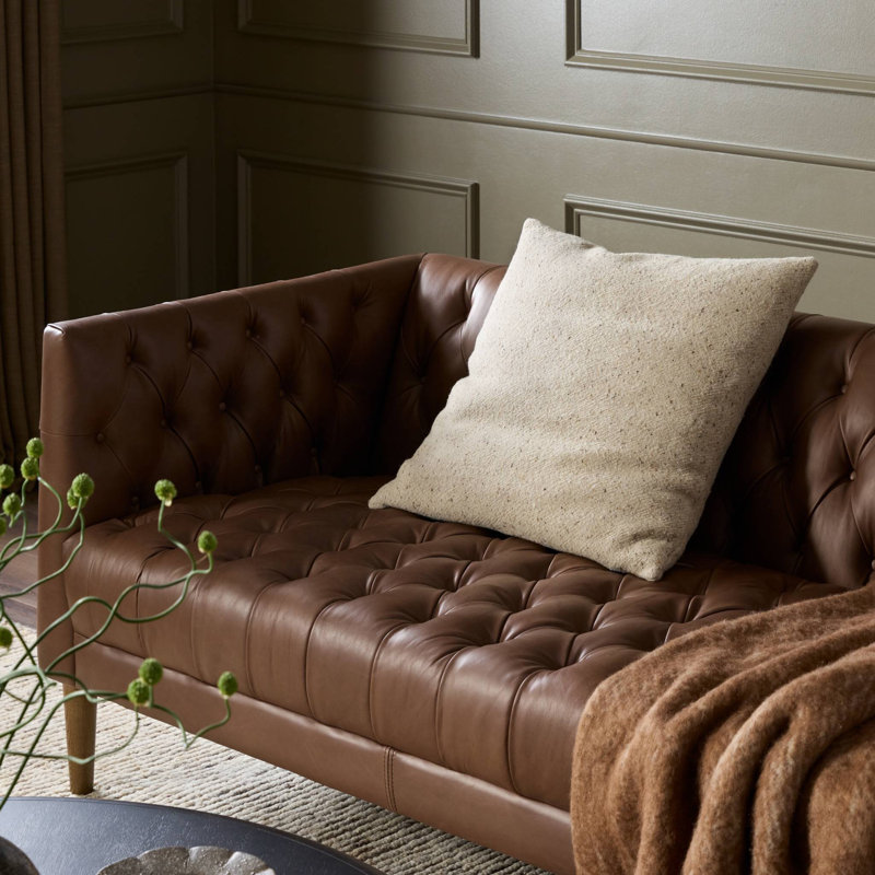 Stonewash Linen Pillow Cover & Insert, Hasselt Taupe, Square 22"
