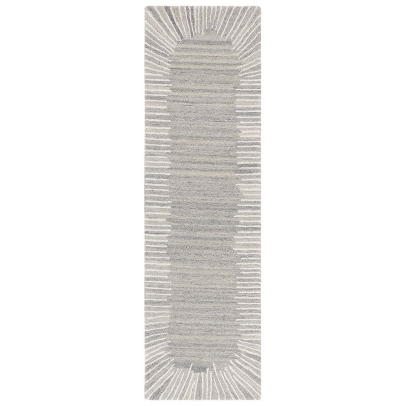 Fifth Avenue 129 Area Rug In Grey / Ivory, Runner 2'3" x 8'