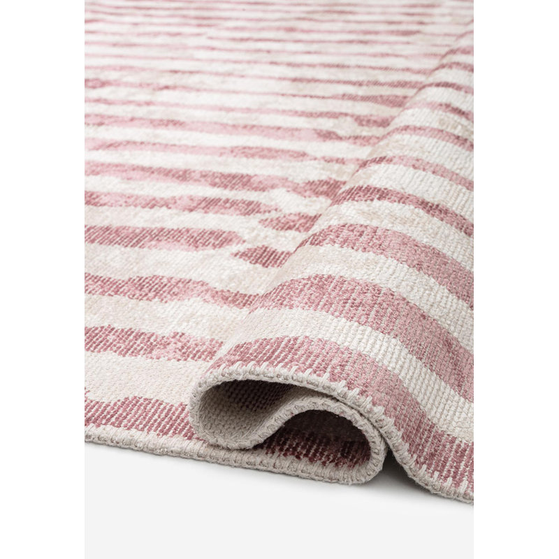 Ramin Abstract Hand Loom Indoor / Outdoor Area Rug, Rectangle 5'3" x 7'6"