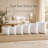 Square White Throw Pillow Insert 2 Pack - 100% Cotton Cover, Microfiber Down Alternative Fill, Multiple Sizes-93653231