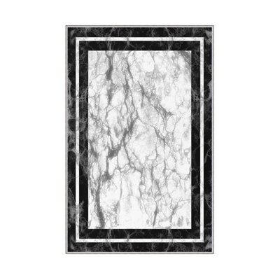 Tapis d'entrée de qualité supérieure, impression numérique 3D, 3,3 x 4,9 pi | 100% polyester, 650 g / m² | Antibactérien, dessous en PVC antidérapant, hauteur des poils: 0,3 po | Lavable à la machine, durable et élégant pour tout décor