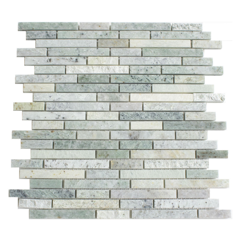 Tibet Marble Linear Mosaic Wall & Floor Tile, Ming Green