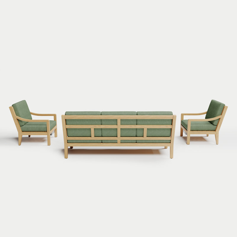 Solerno Heated Sofa Set, Aloe