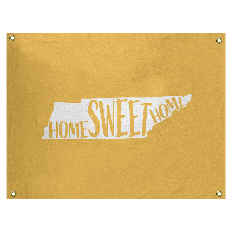 Tapisserie murale tennessee doux pour la maison, H 26 po x l 36 po, Jaune