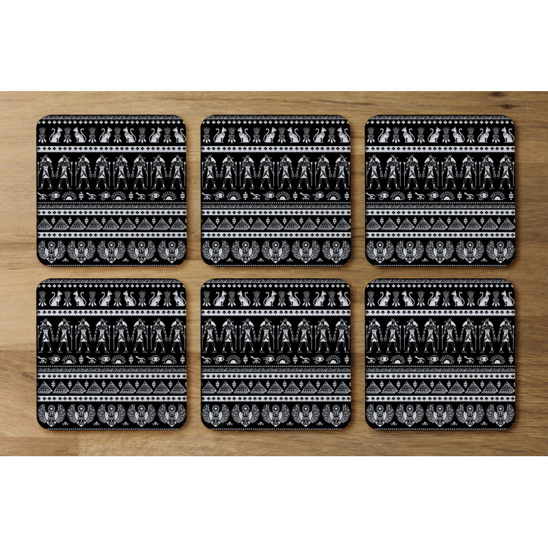 Square 6 Piece Coaster Set