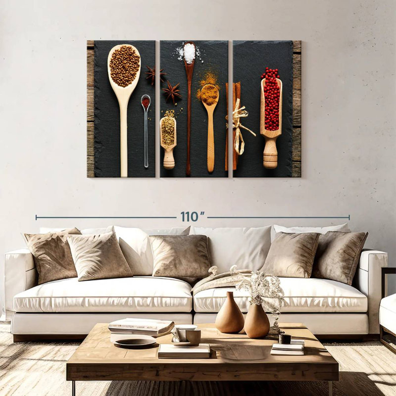 Yarlin Kitchen Spices, 48" H x 74" W