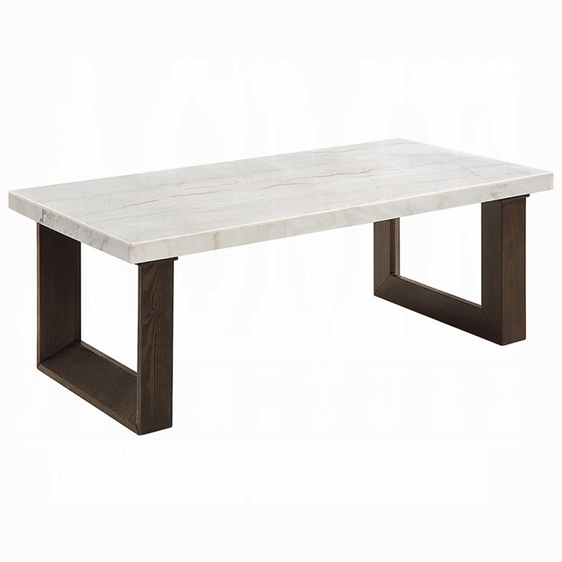 Table basse Edwyn avec plateau en marbre
