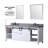 Marsyas 80 in W x 22 in D Double Bath Vanity Top with Faucet Set-113387724-113387725
