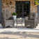 Gaetanino Swivel PE Wicker Rattan Outdoor Rocking Chairs Set with Side Table (2 chairs and 1 side table)