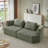 Chenille Fabric 3 Seater Compressed Sofa,No Assembly-1849387740