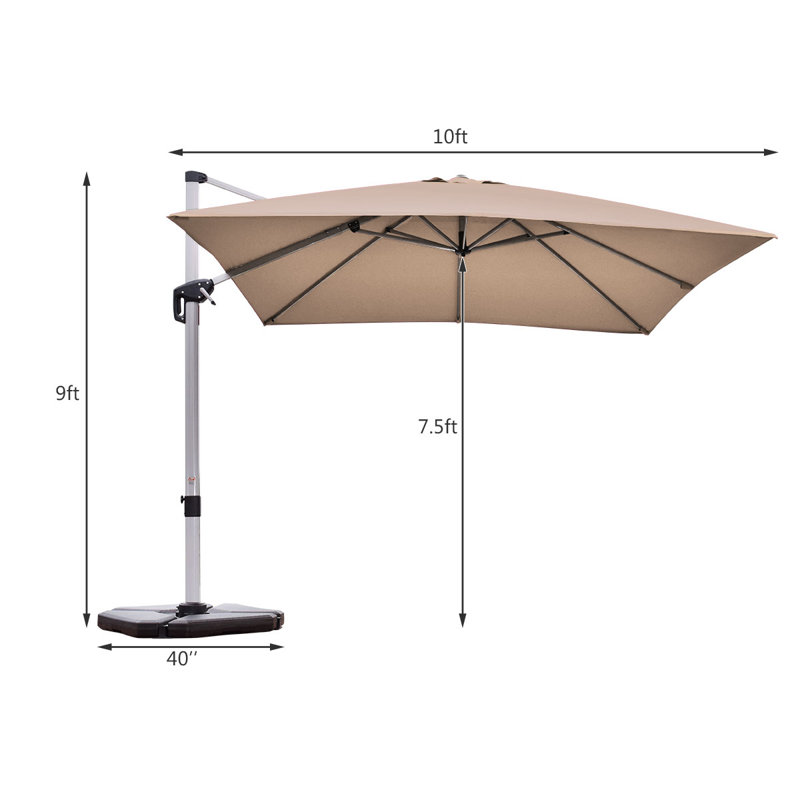 Callaway 120'' Cantilever Umbrella, Tan