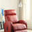 28" Red Tufted Faux Leather Power Lift Assist Recliner-958804222