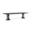 La Moda Square Solid Wood Extendable Double Pedestal Dining Table