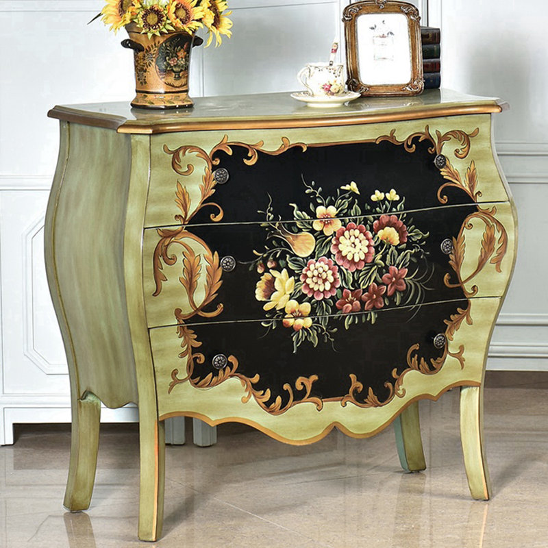 Commode décorative 3 tiroirs Rustic Vintage