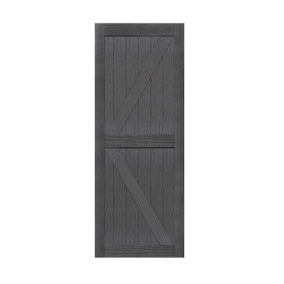 MDF Barn Door Pre-Drilled Holes Easy Assembly -Single door, hardware not included