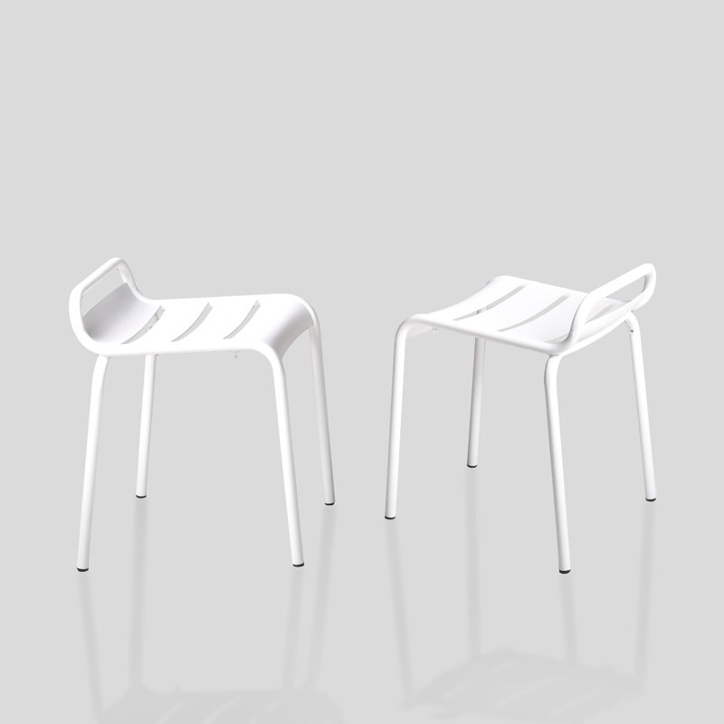 Chaise de terrasse Alarni, Blanc