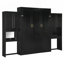 Grand lit escamotable avec bureau, coiffeuse et armoires-554123971