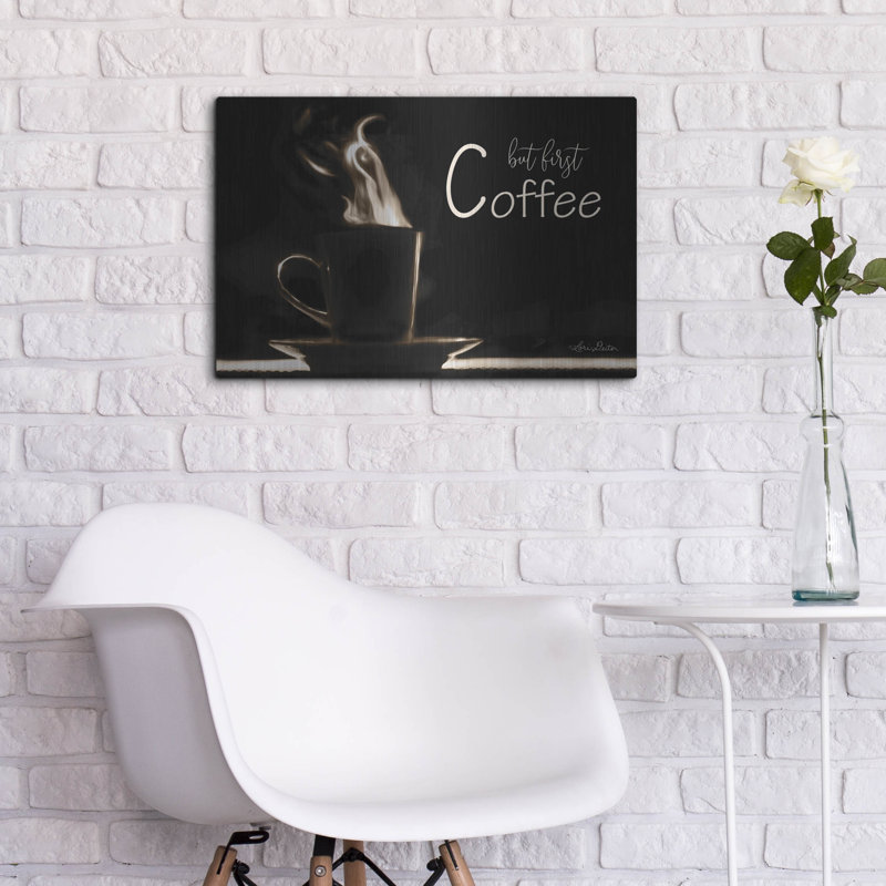 «But First Coffee» par Lori Deiter, H 16 po x l 24 po
